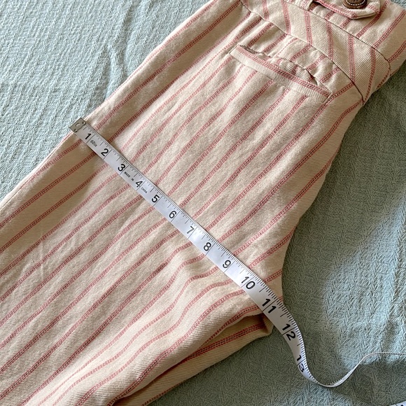 Anthropologie Elevenses summer linen blend wide leg pants, S. - Picture 7 of 12